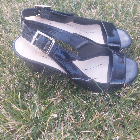 Kate Spade Black Heels Size 7B - Picture 3 of 6